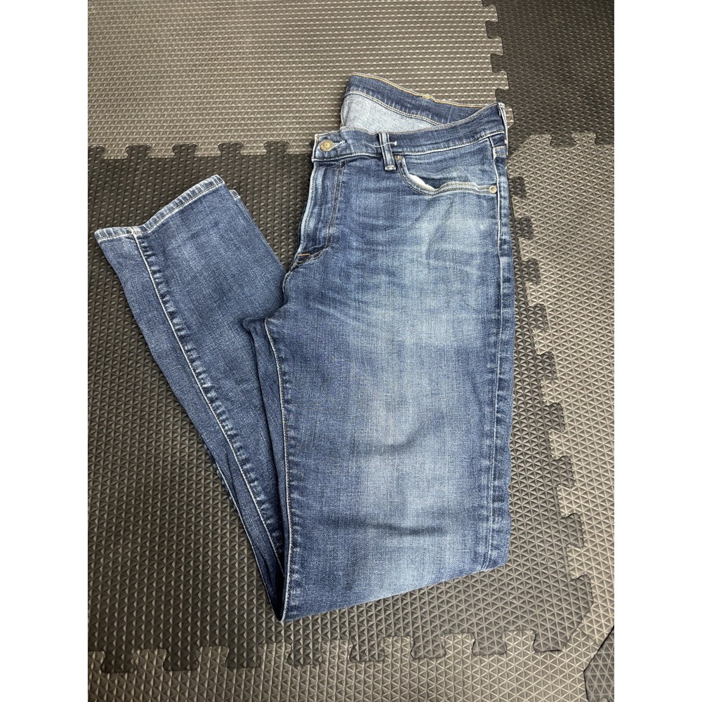 Abercrombie‎ & Fitch Men's 36x32 Rustin Athletic Slim Jeans Medium Wash Stretch